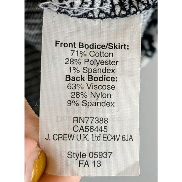 MADEWELL Black & White Jacquard Sleeveless Dress Size XXS - Picture 10 of 11